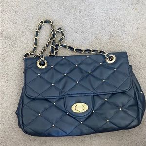 Navy padded bag